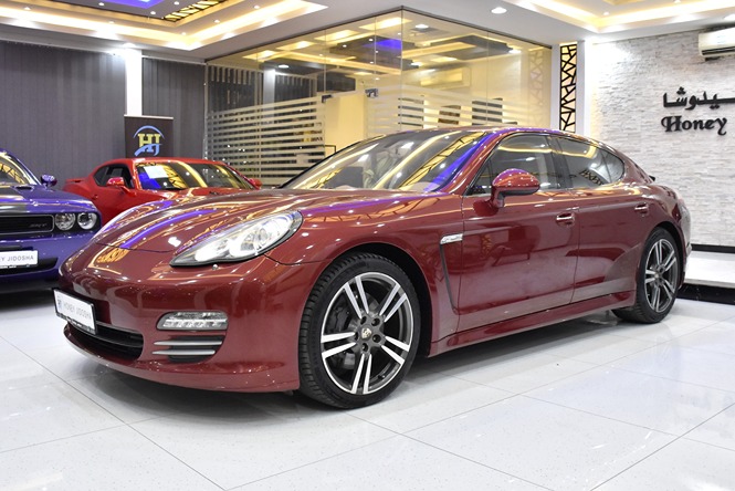 EXCELLENT DEAL for our Porsche Panamera 4 ( 2012 Model ) in Red Color GCC Specs